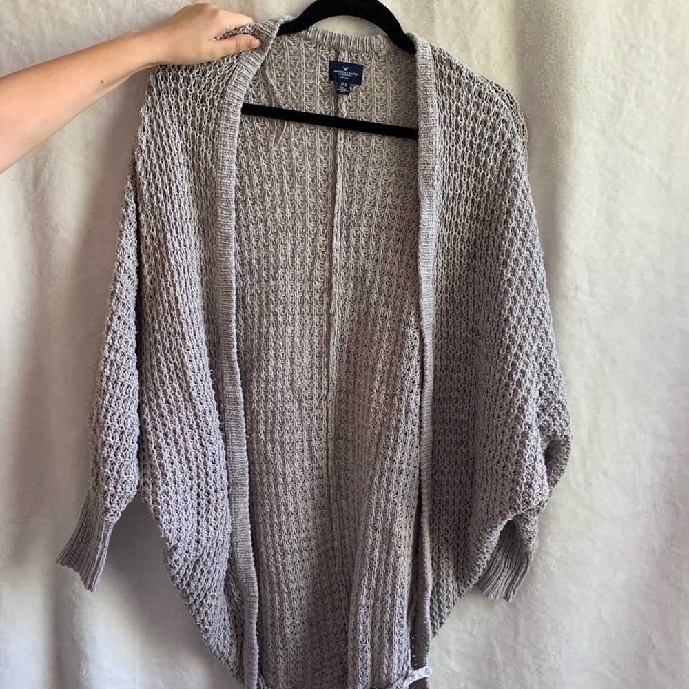 Gray American Eagle cardigan